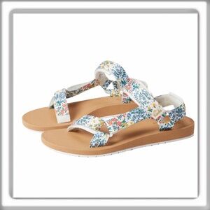 Keds × Rifle Paper Co. Trio Wildwood Snow White Sandals Size 7 Strappy Sport